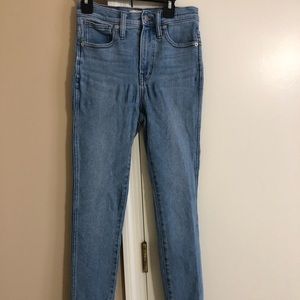 Madewell 10” High Rise Skinny Jeans Size 25